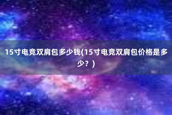 15寸电竞双肩包多少钱(15寸电竞双肩包价格是多少？)