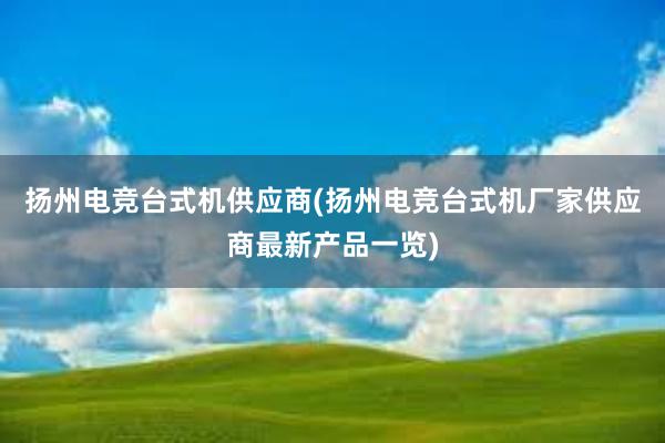 扬州电竞台式机供应商(扬州电竞台式机厂家供应商最新产品一览)