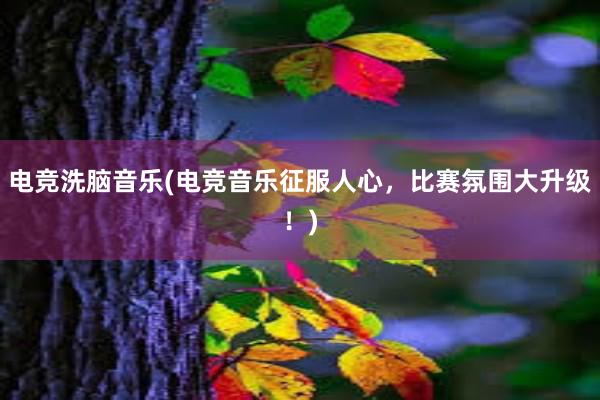 电竞洗脑音乐(电竞音乐征服人心，比赛氛围大升级！)