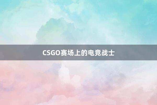 CSGO赛场上的电竞战士