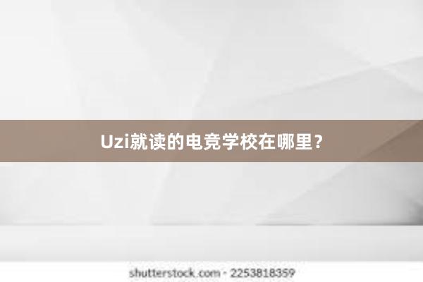 Uzi就读的电竞学校在哪里？